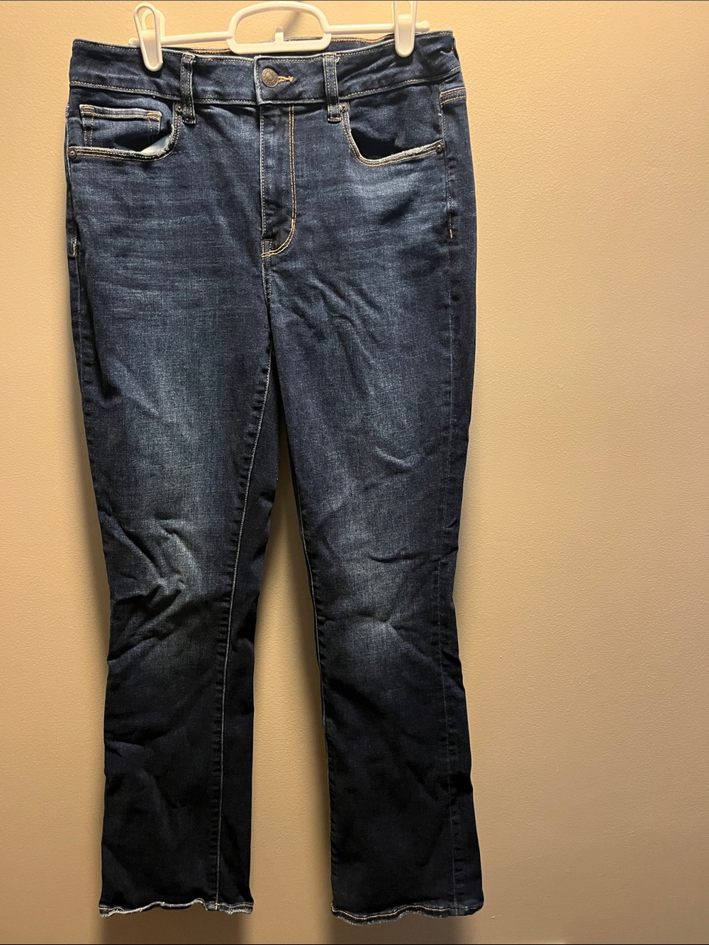 American Eagle high-rise skinny kick - Dark Blue Jeans